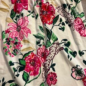 Lilly Pulitzer Pink and Green Floral Skirt